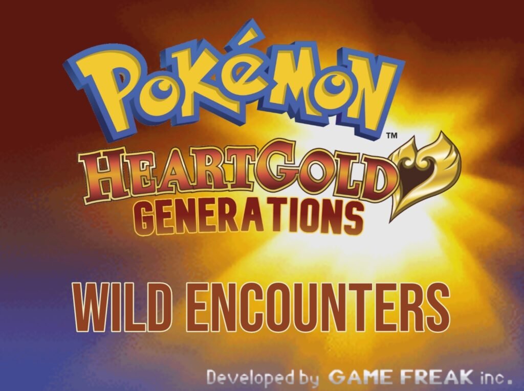Pokemon HeartGold Generations Wild Encounters